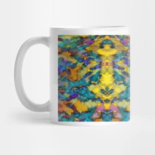 Interlocking ghosts yellow Mug